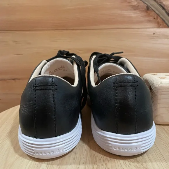 NWOB Cole Haan Women’s Grand Crosscourt Li Black Leather Sneakers Size 9 - Picture 8 of 9